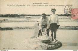 CPA Marée Salants Du Bourg De Batz à Saillé-Paludier Chargeant Sa Gède-Timbre      L1503 - Sonstige & Ohne Zuordnung