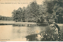 CPA Château D'Esclimont-Une Vue Dans Le Parc-Timbre     L1505 - Sonstige & Ohne Zuordnung