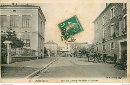 CPA Ambérieu-Rue Du Champ De Mars Et écoles-Timbre       L1281 - Non Classés