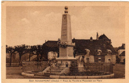 Rougemont Place Du Marché Et Monument Aux Morts - Autres & Non Classés