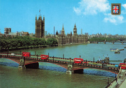 ROYAUME-UNI - London - Vue Sur Les Maisons Du Parlement Et Le Pont De Lambeth - Vue Générale - Carte Postale - Houses Of Parliament