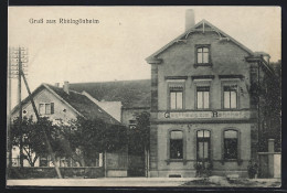 AK Rheingönheim, Gasthaus Zum Bahnhof  - Autres & Non Classés