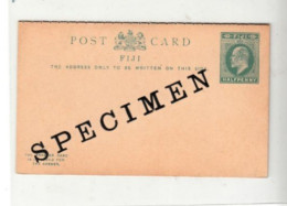 Fiji / Stationery Reply Cards / Specimen Overprints - Fidji (1970-...)