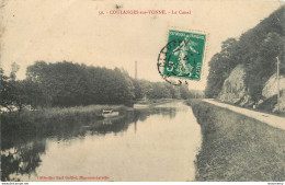 CPA Coulanges Sur Yonne-Le Canal-Timbre    L1071 - Coulanges Sur Yonne