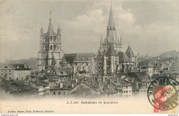 CPA Cathédrale De Lausanne-Timbre     L2197 - Lausanne