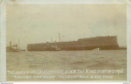 CPA The Launch Of HMS Readnought By The King-Timbre     L1698 - Commerce