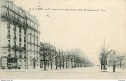 CPA Paris-Avenue De Saxe-67-Timbre     L1701 - Other & Unclassified