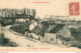 CPA Saulieu-Route D'Autun-136-Timbre       L1951 - Saulieu