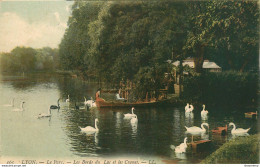 CPA Lyon-Le Parc-Les Bords Du Lac Et Les Cygnes-165    L2110 - Autres & Non Classés