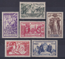 Océanie                                  121/126 *   Exposition Internationale Paris 1937 - Unused Stamps