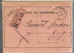 80162 -  SERVICE DU TELEPHONE - 1877-1920: Période Semi Moderne