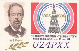 AK 210464 QSL - USSR - Nizhnekamsk - Radio Amateur