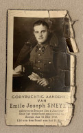 Sneyers Emile Beerse Beersse 1917 Gesneuveld Te Zarren 16 Mei 1940 WO2 18-daagse Veldtocht - Devotieprenten