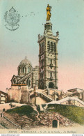 CPA Marseille-Notre Dame De La Garde-Timbre   L1711 - Notre-Dame De La Garde, Lift En De Heilige Maagd