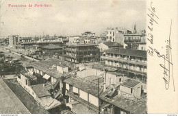 CPA Panorama De Port Saïd-Timbre    L2050 - Puerto Saíd