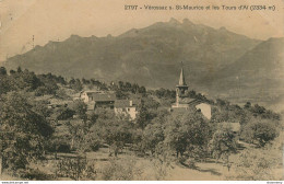 CPA Vérossaz-St Maurice Et Les Tours D'Aï-2797-Timbre    L2055 - Saint-Maurice