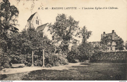 CPA Maisons Laffitte-L'ancienne église Et Le Château-40-Timbre       L2446 - Maisons-Laffitte