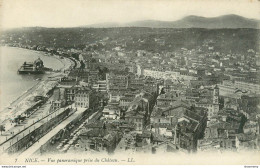 CPA Nice-Vue Panoramique Prise Du Château-7    L2301 - Mehransichten, Panoramakarten