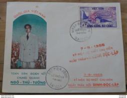 Enveloppe Premier Jour LE PHENIX - 1955 ...........BOITE1........ 360 - Viêt-Nam