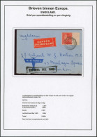 Poortman - N°435 (nuance) + BDF Sur Lettre Par Avion En Expres De Sint-Truiden (1946) > London / Calcul Tarif - Storia Postale