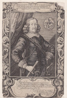 Sebastianus Beer I. U. D. Consiliarius Saxo-Altenburgicus... - Sebastian Beer (1609-1659) Jurist Lauf B. Nürn - Prenten & Gravure