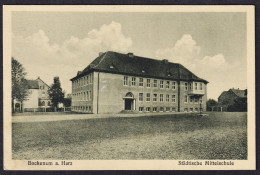Bockenem A. Harz / Städtische Mittelschule - Schule Bockenem LK Hildesheim Niedersachsen / AK Ansichtskarte P - Ohne Zuordnung