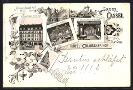 Lithographie Cassel, Hotel Cölnischer Hof, Inh. F. Otto, Cölnische Strasse 28  - Autres & Non Classés