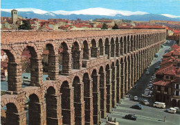 ESPAGNE - Segovia - El Acueducto - Animé - Voitures - Vue Panoramique - Carte Postale - Segovia