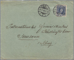 LUXEMBOURG - 1915 PERLÉ T-33 - 25c Marie-Adélaïde To Lausanne, SWITZERLAND UPU-rate Cover - 1914-24 Maria-Adelaide