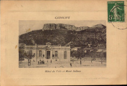 Bouches Du Rhone, Cadolive, Hotel De Ville Et Mont Jullien - Autres & Non Classés