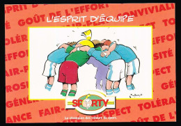 CPM 10.5 X 15 Publicité SPORTY (7) L'esprit D'équipe  Un Pour Tous, Tous Pour Un - Werbepostkarten