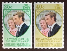 St Kitts Nevis Anguilla 1973 Royal Wedding MNH - San Cristóbal Y Nieves - Anguilla (...-1980)