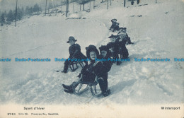 R012150 Sport D Hiver. Wintersport. Phototypie. No 9712. 1906. B. Hopkins - Welt