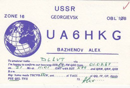 AK 210479 QSL - USSR - Georgievsk - Amateurfunk