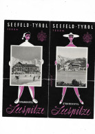 SEEFELD.TYROL STRANDHOTEL SEESPITZE Années 50/60 - Reiseprospekte