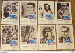 Cartes Salon International Aeronautique, Le Bouget 1963, Série De 8 Cartes  ......BOITE1........ 358 - 1960-1969