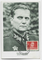 JUGOSLAVIJA 2 DIN TITO CARTE MAXIMUM CARD BEOGRAD 1946 - Maximumkaarten