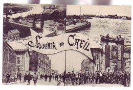 60 - CREIL - MULTIVUES SOUVENIR - ANIMÉE - - Creil