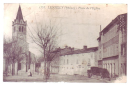 69 - LENTILLY - PLACE De L'ÉGLISE - ANIMÉE - - Autres & Non Classés