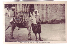 17 - ILE De RÉ - MONTURE D'ANES ET JEUNE FILLE EN COSTUME  - - Ile De Ré