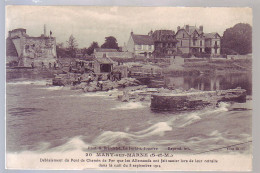 77 - GUERRE 3/18 - MARY-sur-MARNE - DEBLAIEMENT Du PONT De CHEMIN De FER - ANIMÉE -  - - Autres & Non Classés