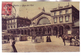 75 - PARIS - GARE De L'EST - COLORISÉE - ATTELAGE - - District 10