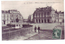 72 - LE MANS - CAISSE D'EPARGNE Et BOULEVARD RENE LEVASSEUR - ANIMÉE - - Le Mans