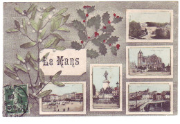 72 - LE MANS - MULTIVUES - FLEURS - COLORISÉE - - Le Mans