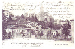 32 - AUCH - VUE GÉNÉRALE - PONT SAINT-PIERRE - ANIMÉE - - Auch