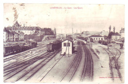 54 - CHEMIN De FER - LUNEVILLE - LES QUAIS De La GARE - ANIMÉE - - Luneville