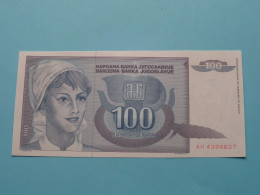 100 Dinara ( AH 4398627 ) Jugoslavije - 1992 ( For Grade See SCANS ) UNC ! - Yougoslavie