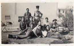 Photographie Photo Vintage Snapshot Militaire Military Bou Ficha Tunisie - Afrique