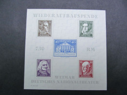 SBZ Block Nr. 3A, 1946, Wiederaufbau, Ungebraucht Ohne Gummi - Mint