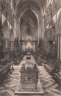 [-5%] ROYAUME-UNI - Angleterre - Worcester Cathedral - Choir West - Carte Postale Ancienne - Worcester
